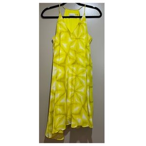 Calvin Klein woman’s Knee Length Yellow Starburst Dress